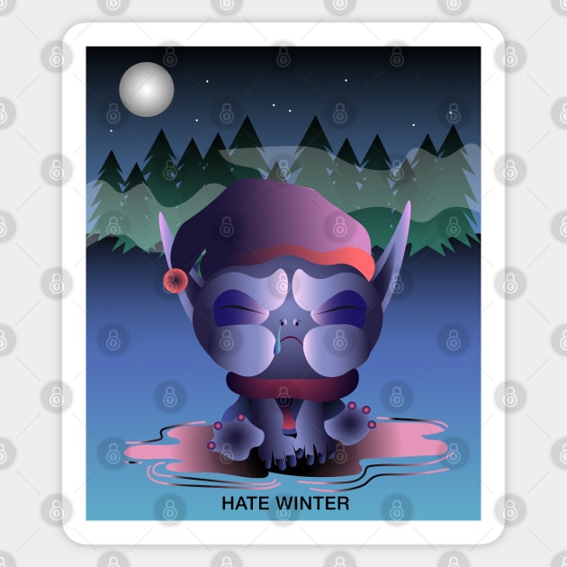 Hate Winter Sticker by dezintegracija